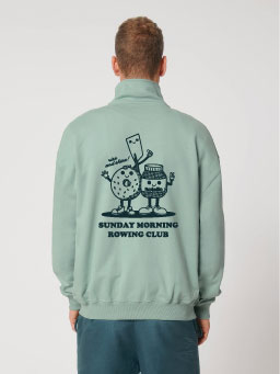 Sunday Morning Rowing Club 1/4 Zip (Outsized)