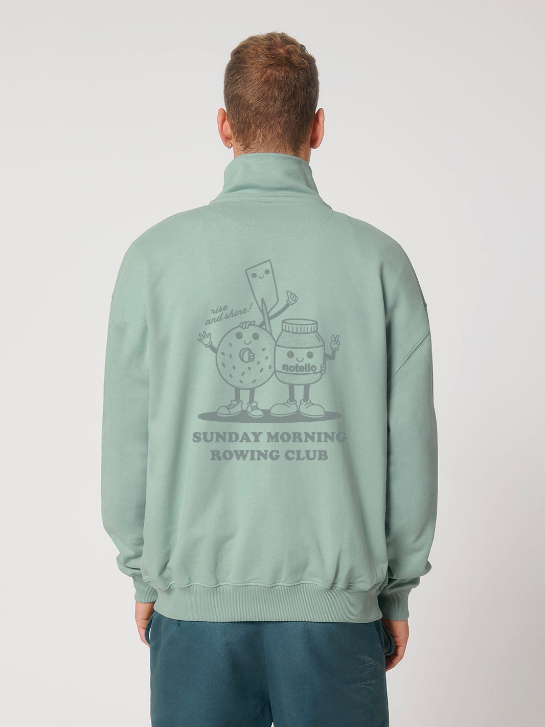 Sunday Morning Rowing Club 1/4 Zip (Outsized)