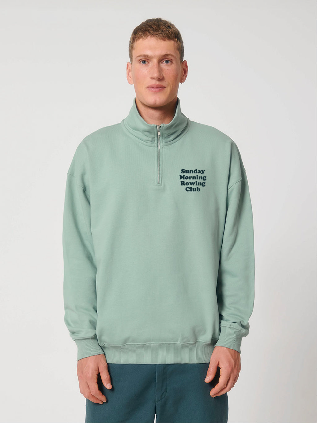 Sunday Morning Rowing Club 1/4 Zip (Outsized)