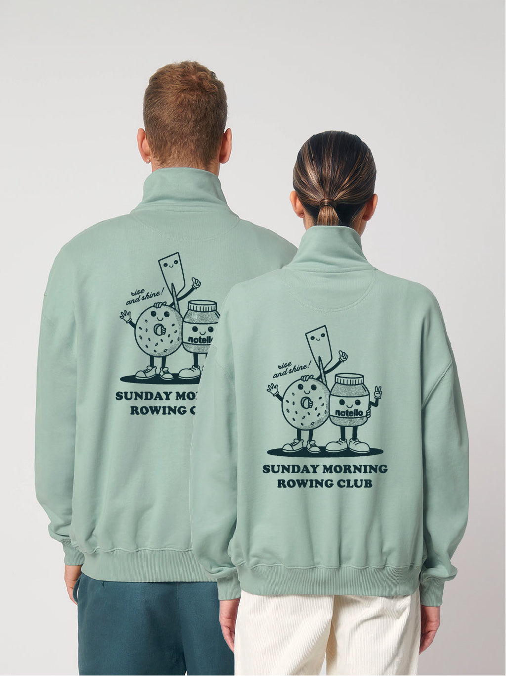 Sunday Morning Rowing Club 1/4 Zip (Outsized)