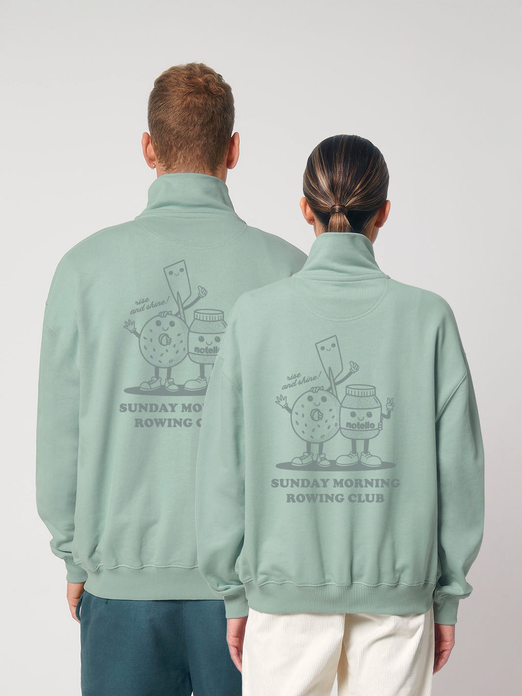 Sunday Morning Rowing Club 1/4 Zip (Outsized)