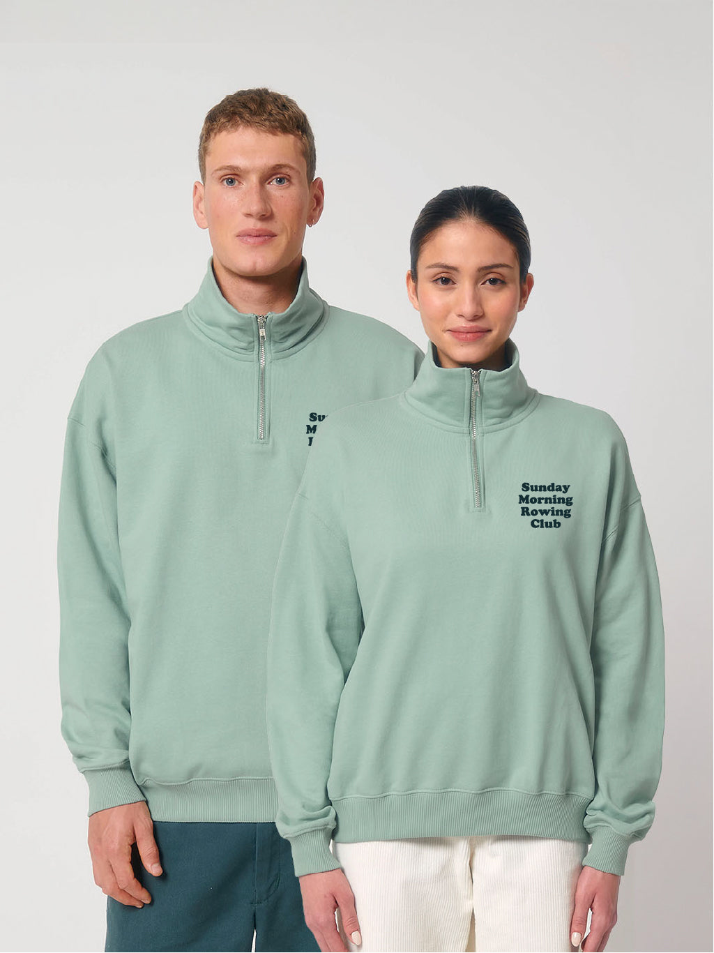 Sunday Morning Rowing Club 1/4 Zip (Outsized)