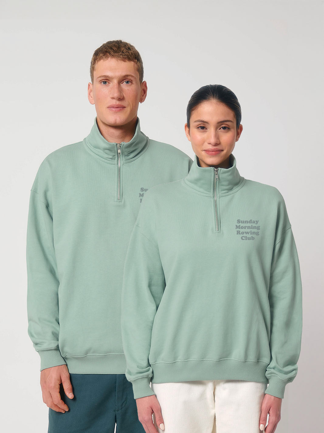 Sunday Morning Rowing Club 1/4 Zip (Outsized)