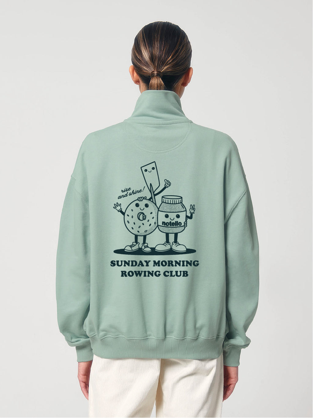 Sunday Morning Rowing Club 1/4 Zip (Outsized)